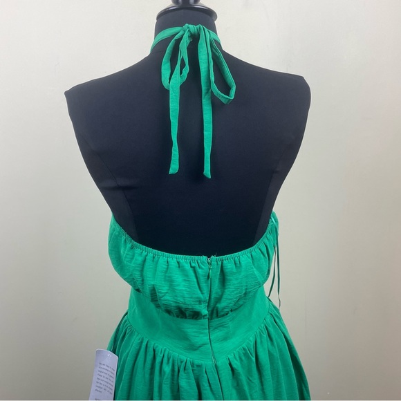 NWT NSR Green Halter Top Dress w/ Pockets Size XS - Picture 10 of 16